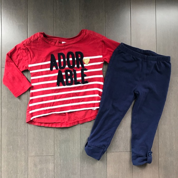 GAP top and Tommy Hilfiger leggings! - Picture 1 of 1